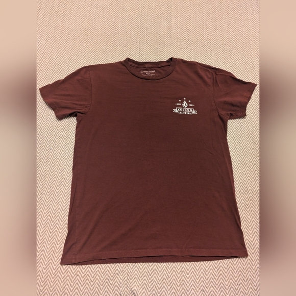 Volcom Kids Burgundy T-Shirt - Picture 1 of 5